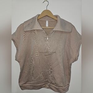 Stylus Scuba Half-Zip Womens L Tan